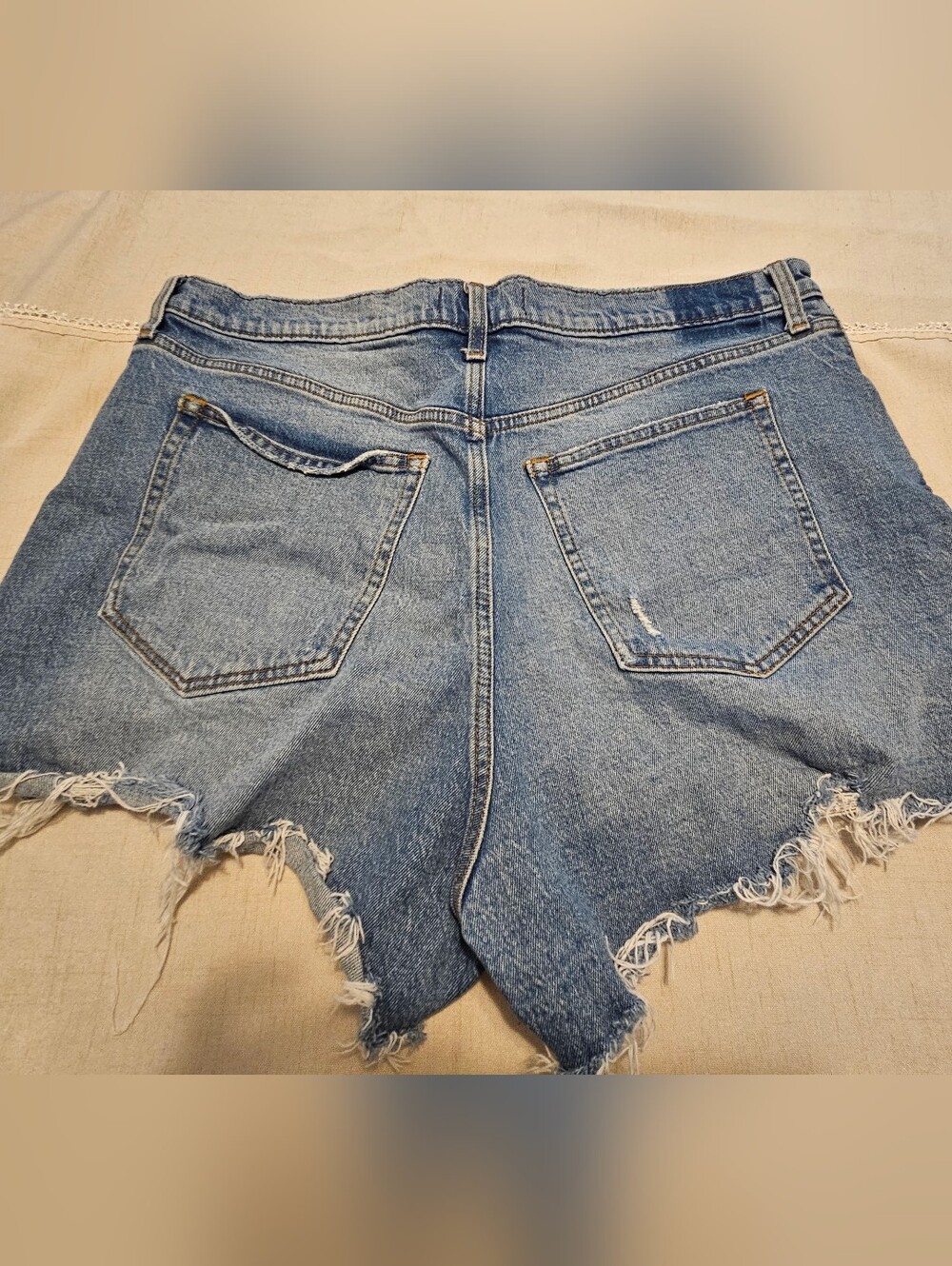 High Rise Cutoff Shorts - Picture 2 of 3